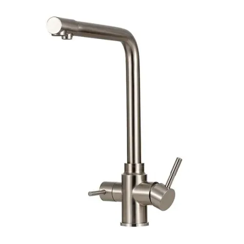 Torneira para Cozinha Misturador Monocomando Entrada para Filtro Aço Inox 304 Pojuca Prata