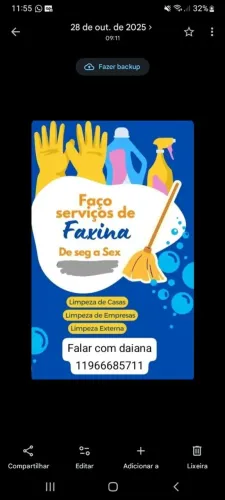 Faço faxina , free-lancer,  restaurante, buffet 