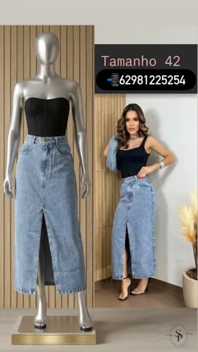 Saia jeans 