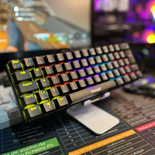 Entrego! Teclado Mecânico Compacto Silencioso NOVO