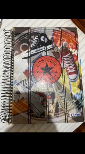 Caderno usado, com 109 folhas em branco