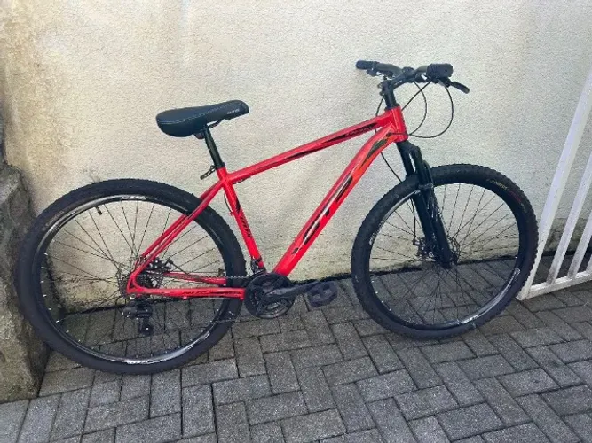 Bicicleta Mountain Bike GTS FEEL RDX Aro 29 Quadro 19" Vermelho e Preto