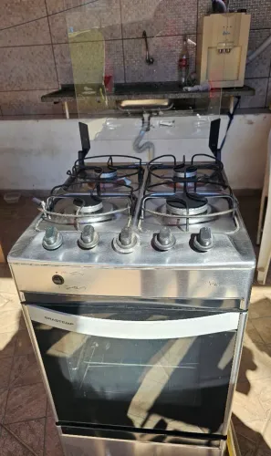 Fogão brastemp inox 4 bocas