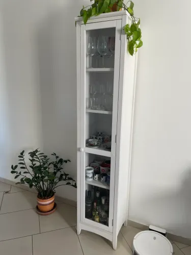 Cristaleira Devon TOK STOK cor branca 1 porta