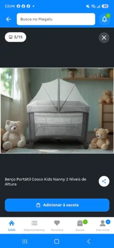 Berço/ cercadinho da cosco kids