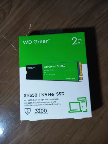 SSD 2TB WD Green SN350 M.2 NVMe Gen3 - Novo e Lacrado