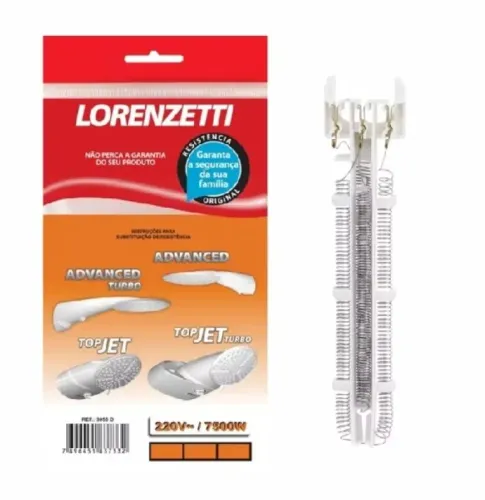 RESISTENCIA PARA CHUVEIRO LORENZETE TURBO JET 7500W 220 VOLTS