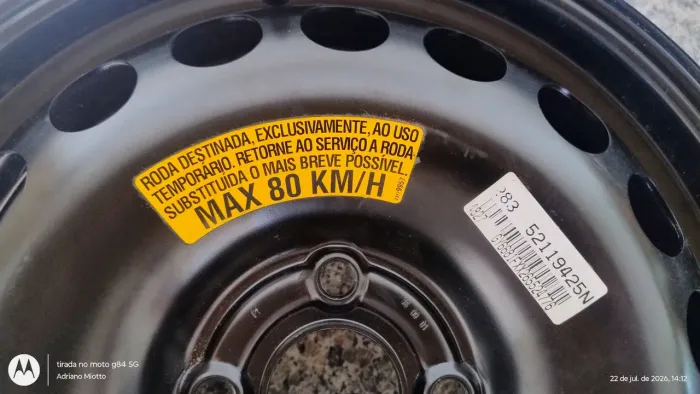 Vendo roda de ferro medida T115/70 R16 para estepe fino do prisma/onix