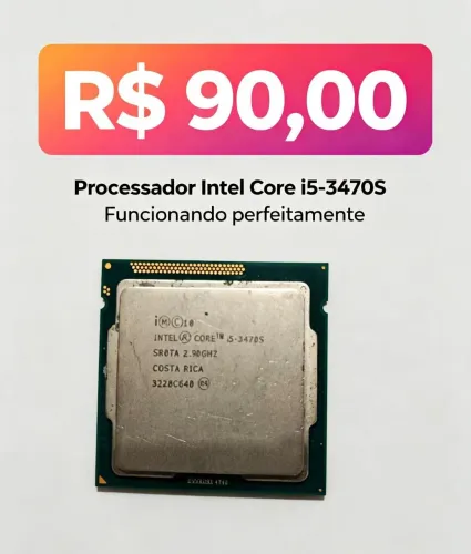 ? Processador Intel Core i5-3470S ? 3ª Geração ? FUNCIONANDO