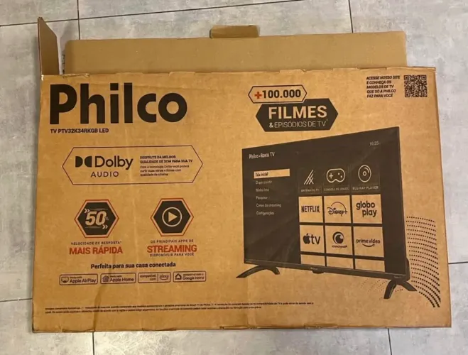 Tv Philco 32 smart nova, nunca usada (tela quebrada)