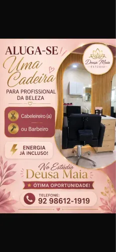 Alugo cadeira em salão de beleza