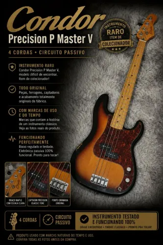 Baixo Condor Precision P Master V 4 cordas.