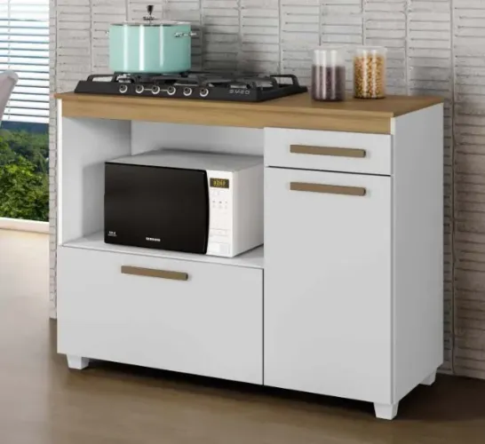 Balcão para Cooktop 4 ou 5 bocas Cronus - Entrega Rápida