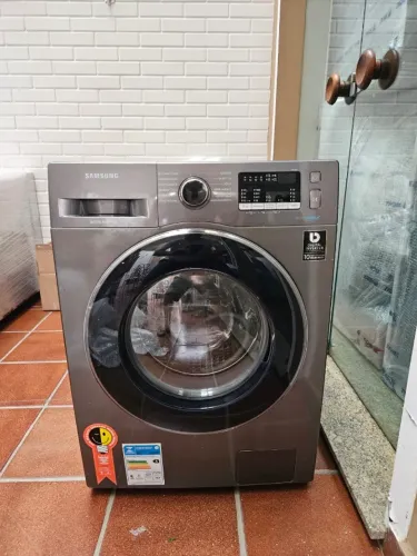 Lava e Seca Samsung 11kg WD11M4453JX EcoBubble Inox digital invert. 127V Seminova 2200,00