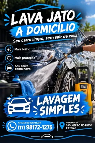 LAVA JATO A DOMICÍLIO