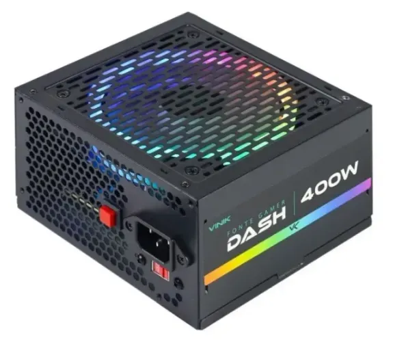 Fonte Gamer Vinik Com Fan de 120mm 400W Rgb - DE 200,00 POR 155,00