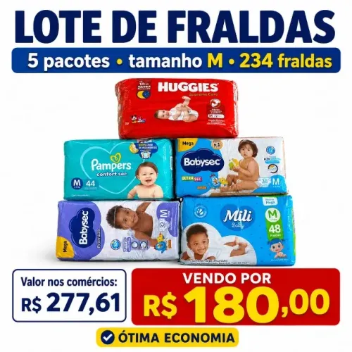 Lote de fraldas