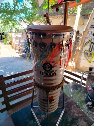 Timbal Timbra edição limitada com Tripé aço inox.
