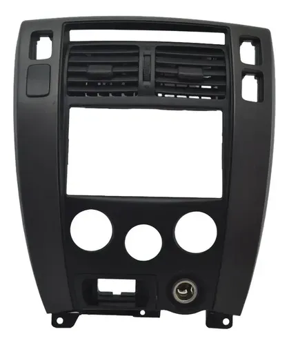 Moldura Radio Central C/difusor Painel Tucson 2009 Original Preto