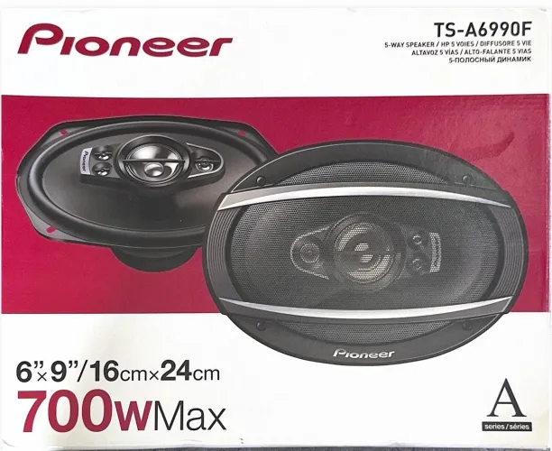 Par de auto falantes Pionner 6x9 700w TS-A6990F