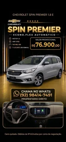 Chevrolet Spin Premier 1.8 8V Econo.flex 5P Aut. 2022