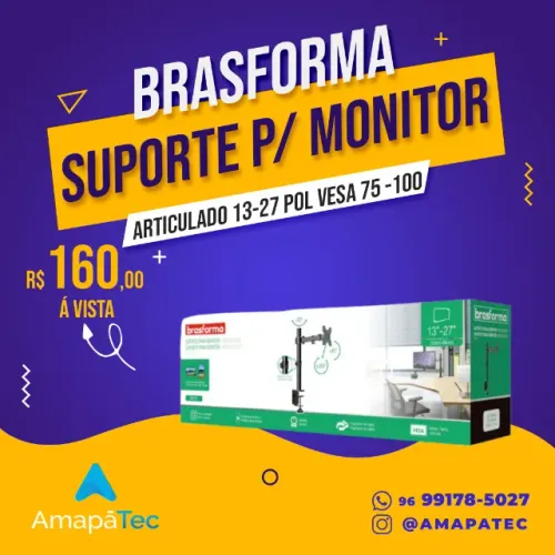 Suporte Articulado para Monitor Brasforma