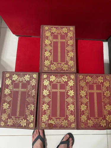 Coleção a bíblia sagrada 4 volumes de 1962