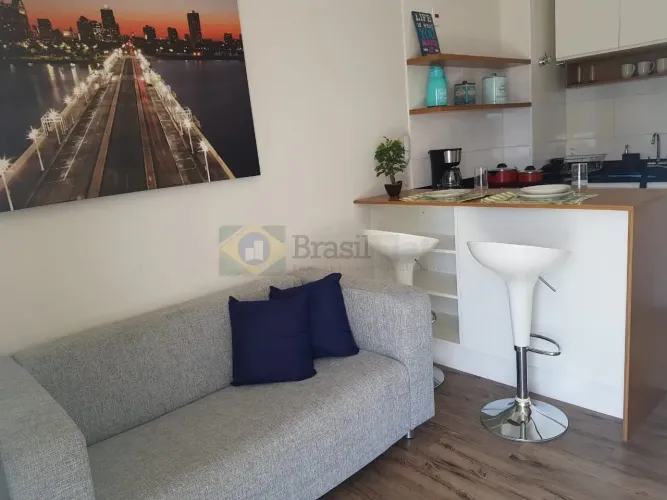 Flat com 1 dormitório para alugar, 33 m² por R$ 4.900/mês - Chácara Santo Antônio - São Pa