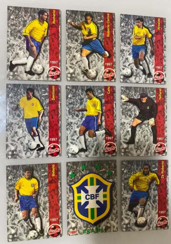 Futcard coca cola - Copa 1998 coleção com figura 3D gol do branco