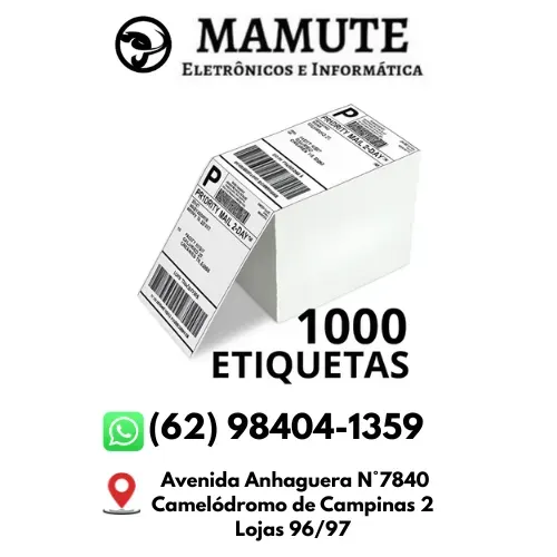 Etiqueta Termica Marketplaces 10x15cm C/ Serrilha Cor Branco