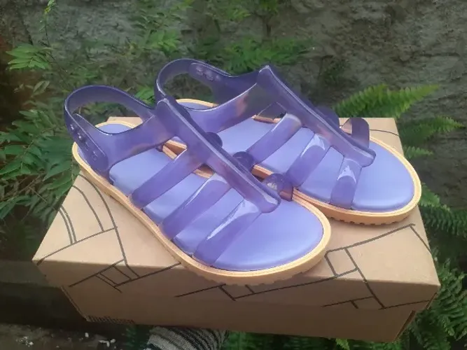 melissa flox bubble amarelo/lilás n° 38