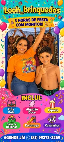 Aluguel de pula pula e + brinquedos *