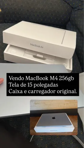 MacBook M4 15?pol 256GB 16GB com caixa