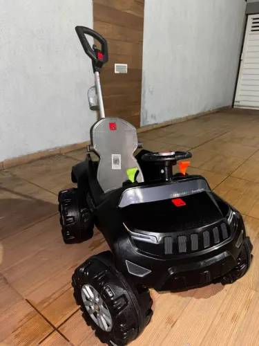 Carrinho Superjipe Bandeirante Reclinável Passeio/Pedal Preto