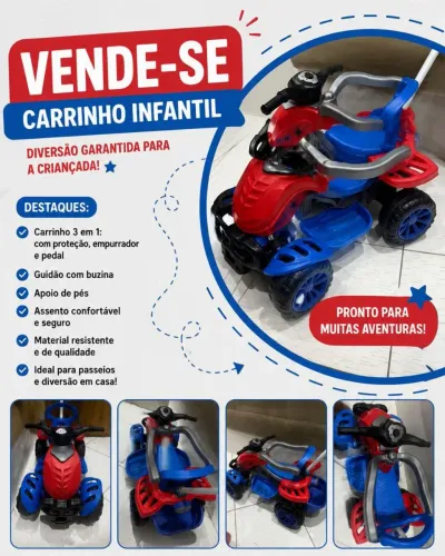 Quadriciclo do homem aranha 