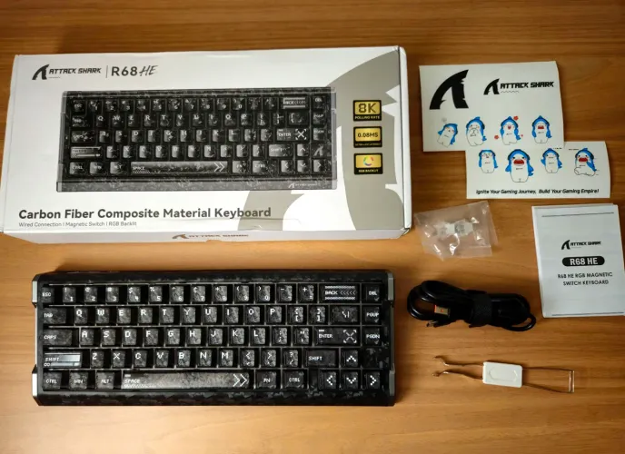 Teclado - Attack shark R68 carbon
