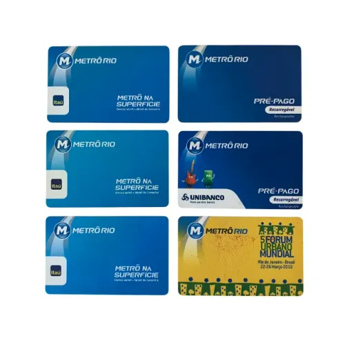 Lote 6 Cartões Metrô Rio Antigos Coleção - Raros e Comemorativos