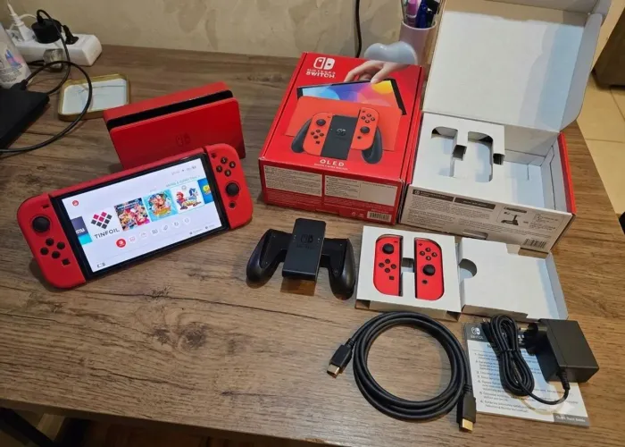 Nintendo Switch Oled Desbloqueado Mario RedEdition