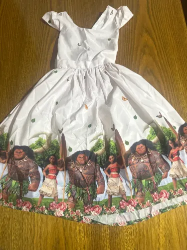Vestido moana princesa infantil