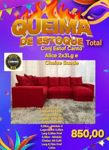 Sofá de canto Alice