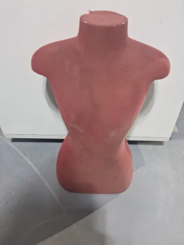 Manequim feminino busto flocado