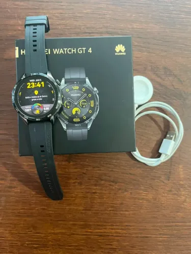 Huawei Watch GT 4 - Seminovo, completo na caixa