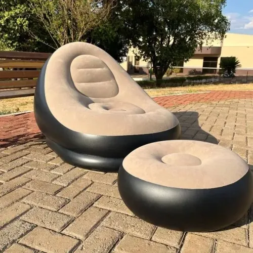 POLTRONA + PUFF INFLÁVEL ULTRA CONFORTO