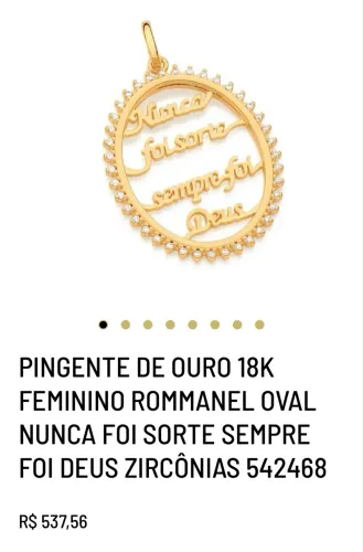 Pingente da Rommanel 