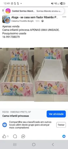 Cama de criança princesas