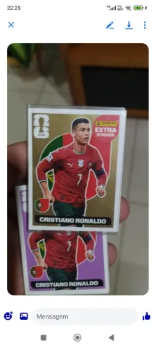 Figurinha Cristiano Ronaldo Gold