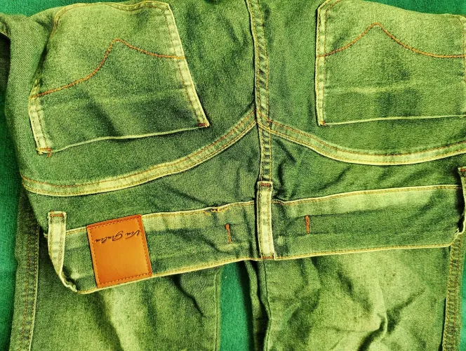 CALÇA JEANS VERDE VAN GUITAR