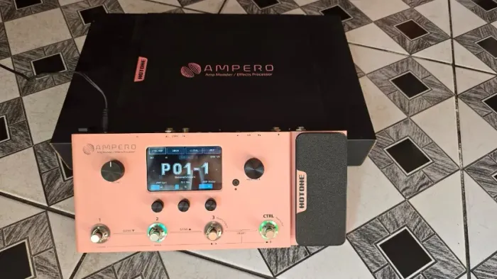 Hotone Ampero Pink Limited Edition Guitar Amp Modeler & Multi-Effects Processor Pedal