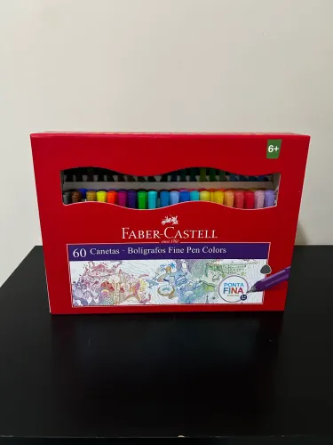 Kit canetas faber castell fine pen colors 60 cores