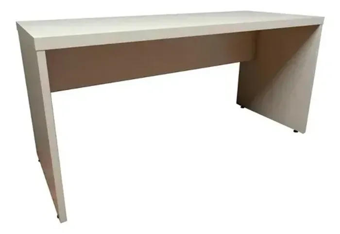 Mesa de escritório branco gelo 1,60